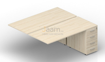 Мебель для персонала Приставной элемент (меламиновые аутлеты) 2TPM128N072