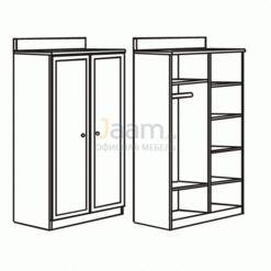 Мебель для гостиниц Гардероб с полками с воротником R6802V