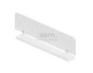 Мебель для персонала Экран-перегородка (Ткань) с кабель-каналом для сдвоенных столов RP-96.3,MKZ-0160