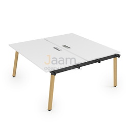 Мебель для персонала Начальный модуль стола БЕНЧ-системы сдвоенные на 2 раб. места Iron Wood 10БДН.284