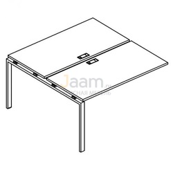 Мебель для персонала Секция стола рабочей станции на металлокаркасе UNO Б1 173-1 БП