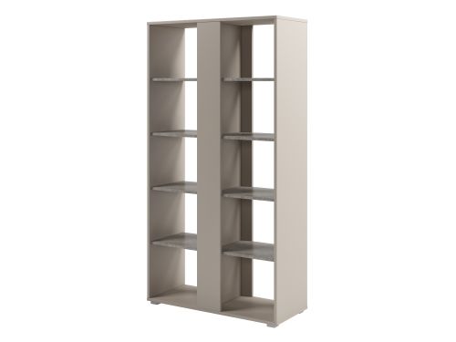 Стеллаж с планкой высокий Solution D-74 950x396x1820 (Бетон/Кашемир)