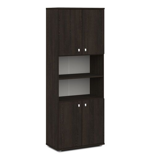 Офисный шкаф полуоткрытый Vasanta V-605 820x440x2195 (Дуб Кентербери)