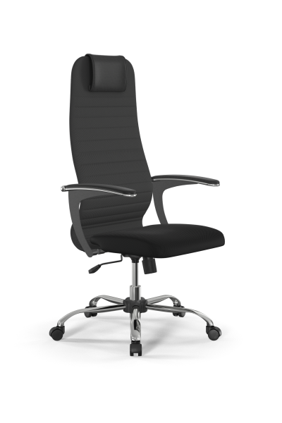 Кресло для руководителя Метта Sit 8 B1-10U - UMF(X1) /Uh02/Wh00/U0mL-b(M09.B21.G20.W01) (Темно-серый | Черный)