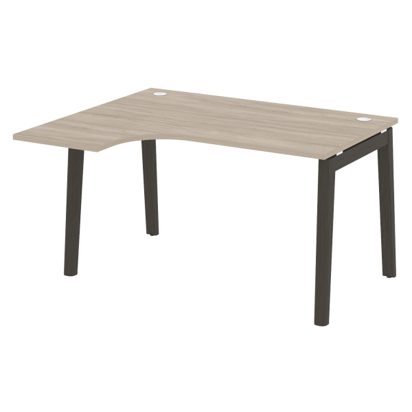 Стол эргономичный левый на деревянных опорах Onix Wood OW.SA-3L 1380x1180x750