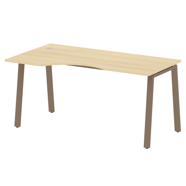 Стол криволинейный левый Metal System Style БА.СА-1 Л 1600x900x750