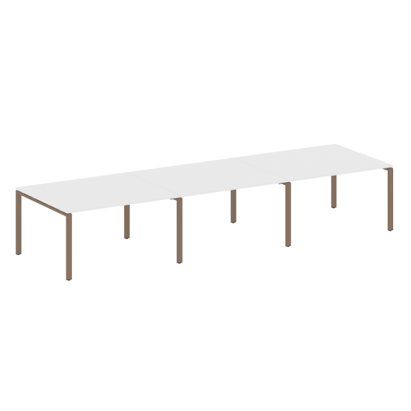 Переговорный стол 3 столешницы Metal System Style БП.ПРГ-3.3 4200x1235x750