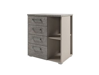 Тумба приставная с нишей Solution D-222 672x460x750