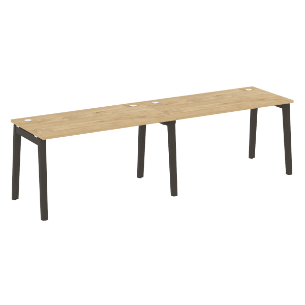 Рабочая станция на деревянных опорах Onix Wood OW.RS-2.3.7 2760x720x750