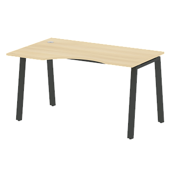 Стол криволинейный левый Metal System Style БА.СА-2 Л 1400x900x750