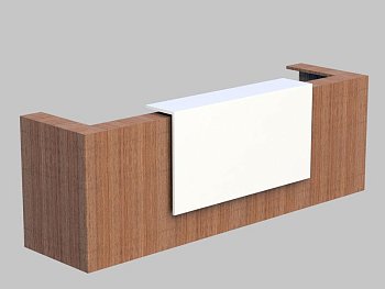 Композиция из 1 прямого и 2 угловых модулей, верхний модуль лакировка Z2 Z2C05 L  2850x880x1130