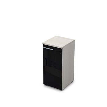 9ПП.023.4 Пенал низкий со стеклом (400x450x845), правый