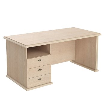Стол руководителя однотумбовый (левый Raut RDT 168L 1600x800x750