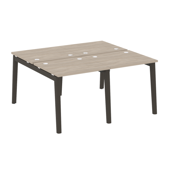 Рабочая станция на деревянных опорах Onix Wood OW.D.RS-4.0.7 1560x1475x750