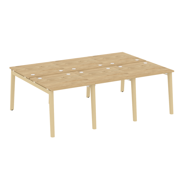 Рабочая станция на деревянных опорах Onix Wood OW.D.RS-6.0.8 2340x1635x750