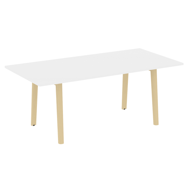 Стол переговорный на деревянных опорах Onix Wood Direct OW.PRG-19 1980x980x750