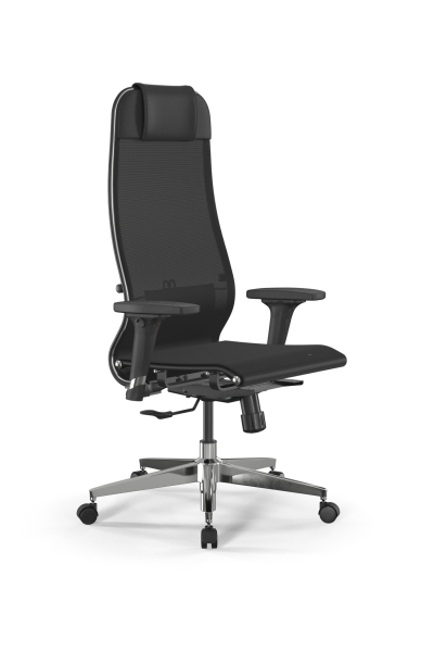 Кресло для руководителя Метта SynchroSit 10 B1-104D - T /Um00/Nb00/D02P(M20.B22.G18.W02) (Черный)