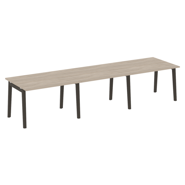 Стол переговорный на деревянных опорах Onix Wood OW.PRG-3.2 3540x980x750