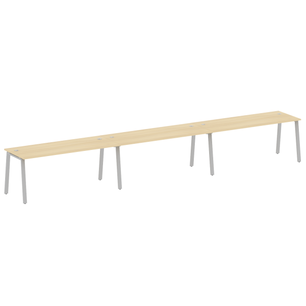 Рабочая станция на 3 рабочих места на А-образном м/к Metal System Style БА.СМ-3.5 5400x720x750
