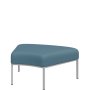 A45-p Астро. Пуф радиусный. Sweet blue. Серый каркас
