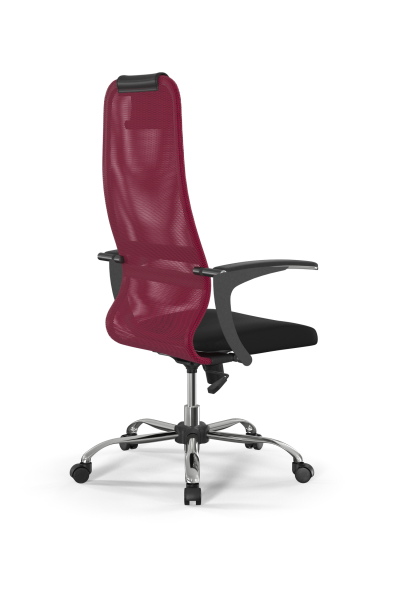 Кресло для руководителя Метта Sit 8 B1-8U - X1+UMF(X1) /Uh00/Wh00/U0mL-b(M09.B21.G20.W01) (Красный | Черный)