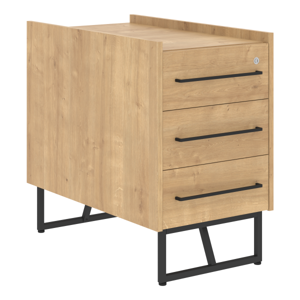 Тумба приставная LOFTIS LLC-3D 461х800х750 (Дуб Бофорд)