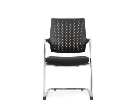 Стайл 2 CF / хром / черная ткань / спинка черный пластик (Черный)