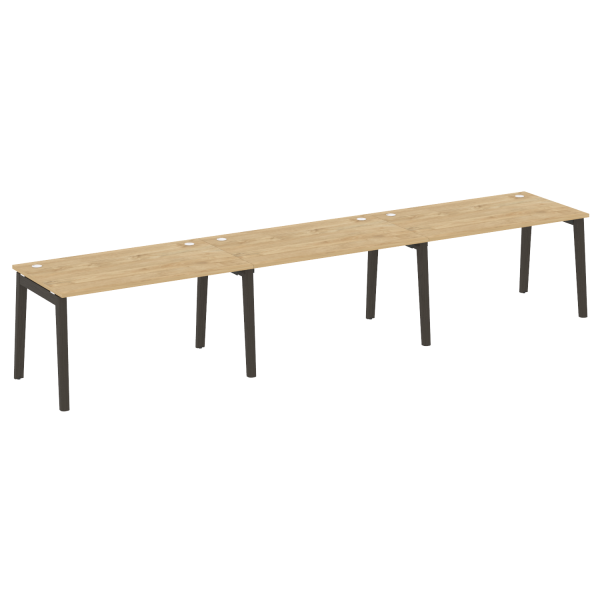 Рабочая станция на деревянных опорах Onix Wood OW.RS-3.3.8 4140x800x750