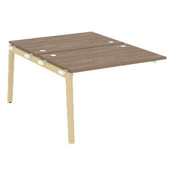 Наборный элемент рабочей станции на деревянных опорах Onix Wood OW.2.NRS-2.8 1180x1635x750