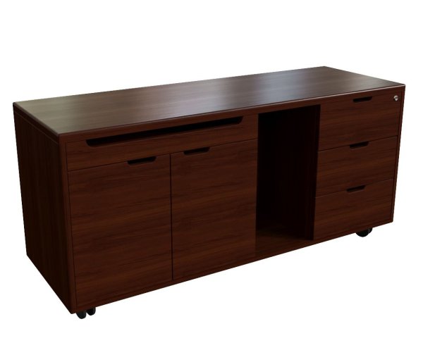 Тумба сервисная Kingston 22200W 1300x450x610 (Темный орех)