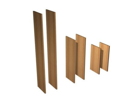 Боковые панели низкие X7 X8FF0BA 18x450x885 (Орех каналетто)