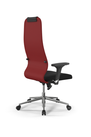 Кресло для руководителя Метта Sit 8 B1-10D - UMF(X1) /Uh02/Wh00/D02P(M09.B23.G18.W01) (Красный | Черный)