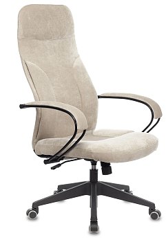 Кресло руководителя CH-608Fabric песочный Light-21 крестов. пластик