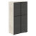 Шкаф со стеклянными дверьми LOFTIS LMC 80.2 800х430х1517