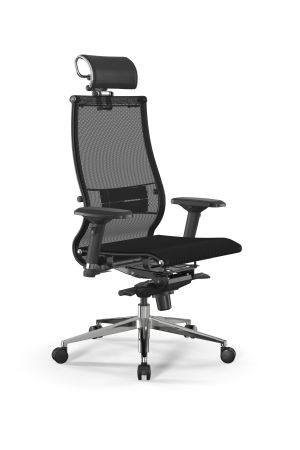 Кресло для руководителя Метта Samurai L2-9D - TS /Kb00/Nb00/D04P/H2cL-3D(M06.B32.G11.W03) (Черный)