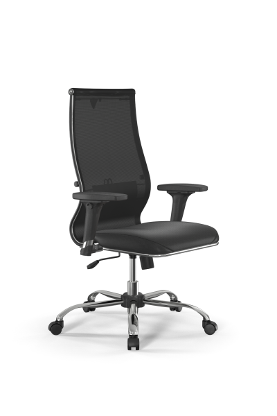Кресло для руководителя Метта Sit 10 B2-163D - T+Extra /Km00/Wm12/D02P(M09.B21.G20.W01 (Черный)