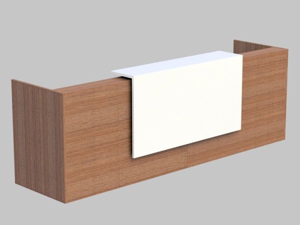 Композиция из 2 прямых модулей Z2 Z2C01 2460x880x1130 (Орех каналетто)