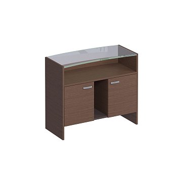 Барная стойка в дереве и коже ISixty 150BAR 1300x600x1100