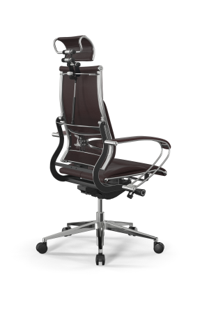 Кресло для руководителя Метта Y 2DM B2-10K - Infinity /Kc06/Nc06/K2cL/H2cL-3D(M26.B32.G25.W03) (Темно-коричневый)