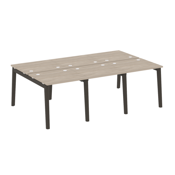 Рабочая станция на деревянных опорах Onix Wood OW.D.RS-6.0.7 2340x1475x750