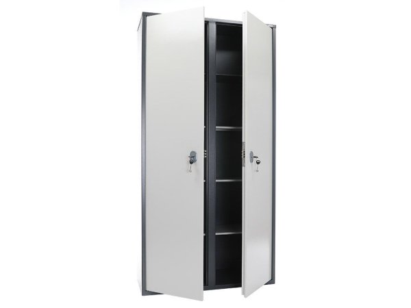 Бухгалтерский шкаф AIKO SL-185/2 (Графит/Светло-серый)