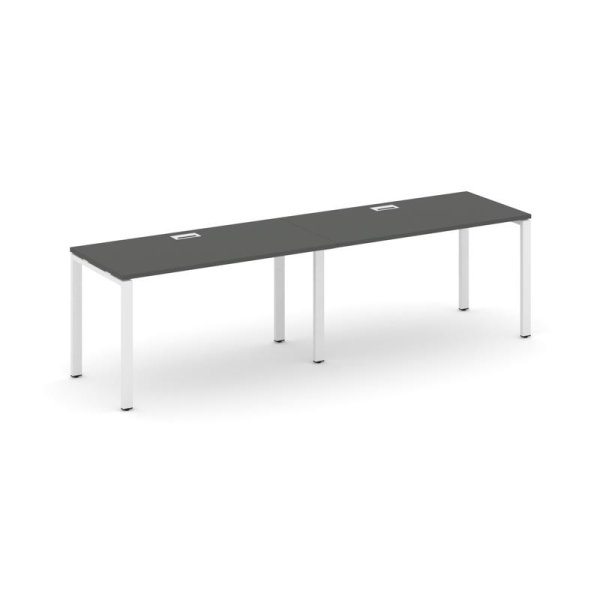 Рабочая станция 1 сторонняя SN-6P.ORS-024 (3160х800х750) (Антрацит/Металл Белый)