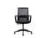 Кресло офисное / Интер LB / черный пластик / черная сетка / черная ткань