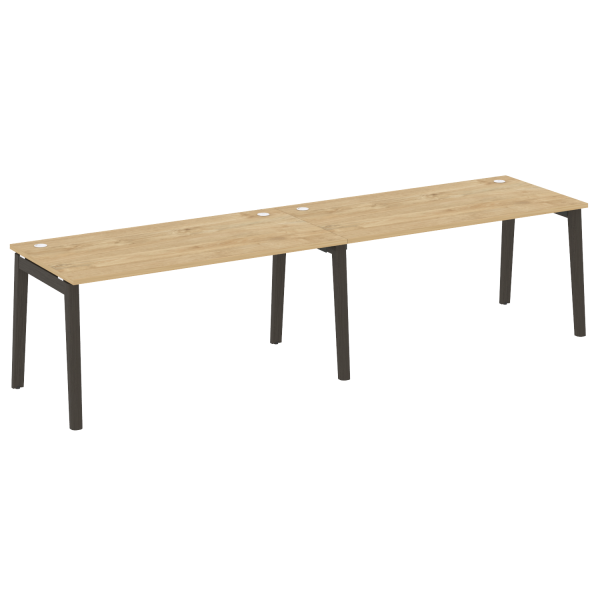Рабочая станция на деревянных опорах Onix Wood OW.RS-2.4.8 3160x800x750
