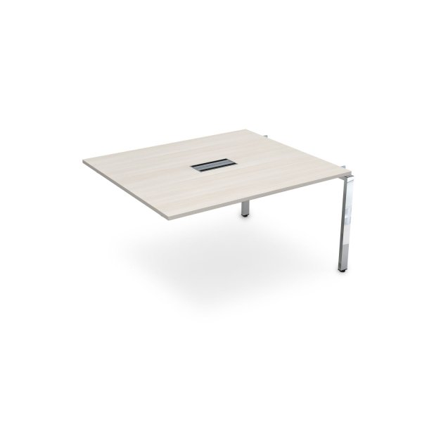 Средний модуль Бенч-системы для переговорных столов Gloss НСПС-П.926 1200x1200x750 (IvoryХром)