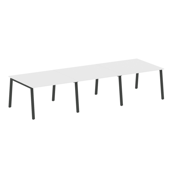 Стол для переговоров (3 столешницы) на А-образном м/к Metal System Style БА.ПРГ-3.2 3600x1235x750