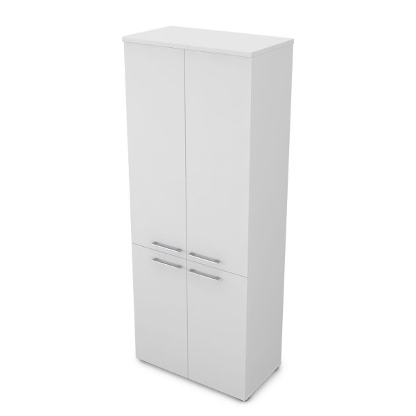 Шкаф высокий Gloss line 9НШ.005.5 800x450x2045 (Белый премиум)