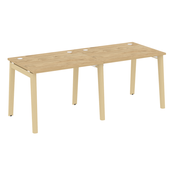 Рабочая станция на деревянных опорах Onix Wood OW.RS-2.1.8 1960x800x750