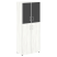 Шкаф для документов со стеклом черным LT.ST-1.7 R black