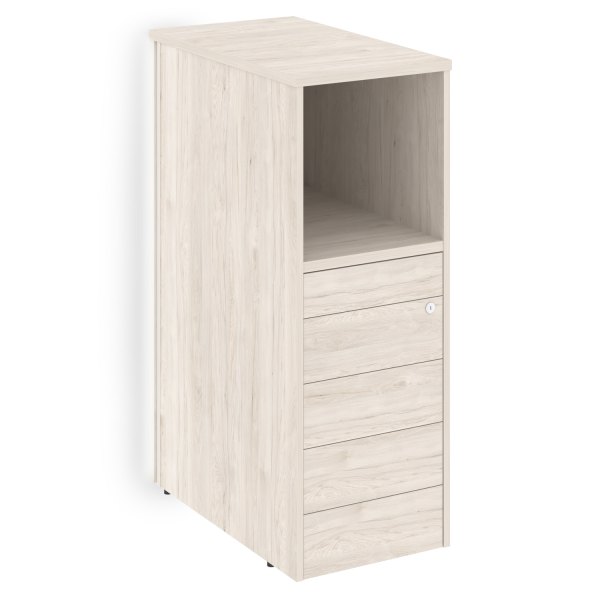 Тумба с подсветкой 5 ящиков TIP-ON завершающая, левая Onix O.R-TV-5TIP.SL 436x767x1185